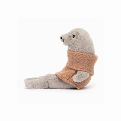 Jellycat Cozy Crew Seal UK | 16840QNMZ